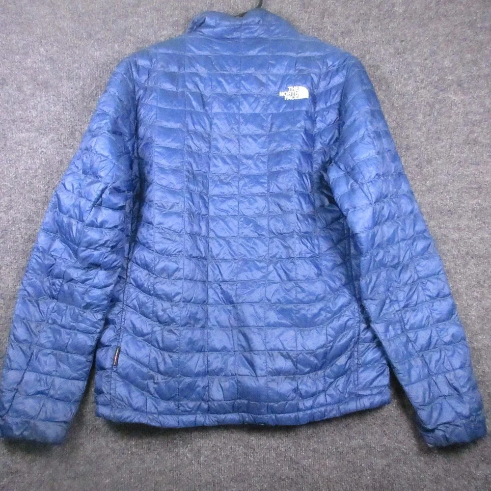 The North Face Jacket Mens Small Blue Thermoball Quilted Puffer Full Zip